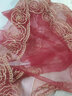 PEARL DIARY復古新款刺繡方巾多功能磁扣靚麗繡花時(shí)尚紗巾百搭氣質(zhì)圍巾 磁吸款-大紅玫瑰【好品質(zhì)】 曬單實(shí)拍圖