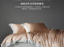 SIDANDA100支進(jìn)口匹馬棉四件套床笠床單全棉套件簡(jiǎn)約輕奢純棉床品 薄暮金 床笠款 1.8米床，建議220*240被芯 曬單實(shí)拍圖