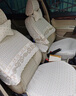 領(lǐng)譽(yù)汽車(chē)座套蕾絲坐墊全包半截坐椅套四季適用于凱美瑞日產(chǎn)天籟軒逸別克君越凱越GL8朗逸奧迪A6L寶馬 CH紋-米色【五座上半截+座面】 專(zhuān)車(chē)定制  3-5天發(fā)貨 曬單實(shí)拍圖