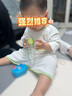 優(yōu)奇寶寶睡衣夏季薄款男童短袖純棉無(wú)骨空調(diào)服嬰兒連體衣兩歲女童睡袍 曬單實(shí)拍圖