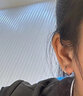 綻森 莫比烏斯微鑲耳環(huán)女2025新款耳扣小眾設(shè)計(jì)高級(jí)感簡(jiǎn)約輕奢耳飾 白金色 曬單實(shí)拍圖