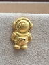 周生生黃金耳釘 足金愛(ài)情密語(yǔ)太空宇航員青金石星球耳飾 91841E定價(jià) 曬單實(shí)拍圖