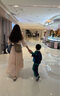 MeetMetro瑪依爾中長(cháng)款時(shí)尚粉色連衣裙女2025春新款氣質(zhì)收腰A字裙 長(cháng)款藕粉【現貨】 L 曬單實(shí)拍圖