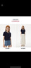 ELLE KIDS童裝 短袖POLO衫女童春夏季天絲晴棉襯衫柔軟繡花休閑襯衣 藏青色 (尺碼偏小選大一碼) 165 (M) 曬單實(shí)拍圖