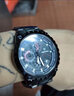馬克華菲（MARK FAIRWHALE）手表男士夜光型男腕表多功能石英表防水大表盤(pán)潮流男表禮物送男友 全黑黑面鋼帶 曬單實(shí)拍圖