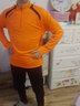 爵城系（Juechengxi） 足球服長(cháng)袖訓練服套裝男秋冬季兒童成人運動(dòng)服足球外套女加絨足球隊服 5523橙色衣+982黑橙褲 2XL（身高170-175cm) 曬單實(shí)拍圖