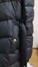 珂萊蒂爾[明星同款]冬新款御寒保暖長(cháng)款連帽白鴨絨羽絨服 黑色 M 曬單實(shí)拍圖