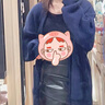 羅蒙（ROMON）藍(lán)色毛衣外套女秋冬季2025新款慵懶風(fēng)軟糯針織衫開衫寬松上衣 藏青色 L -105-115斤 曬單實(shí)拍圖