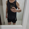NIUKAILE 健身衣服男跑步運動套裝田徑馬拉松短褲季速干背心籃球訓練裝備 (麻黑背心+101黑)【后口袋款】 3XL(身高180-185CM體重155-180斤 曬單實拍圖