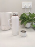象普（SHINPUR）316不銹鋼迷你燜茶壺杯蓋小鋼炮保溫壺便攜手柄茶漏保溫杯 白色800ml 曬單實(shí)拍圖