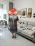 秋芙羅媽媽夏裝連衣裙中老年女裝旗袍50歲60洋氣中式裙子老人女夏季衣服 曬單實(shí)拍圖