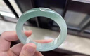 迎福匠緬甸天然翡翠A貨玉手鐲 冰糯種油青女款正圈玉鐲子送媽媽老婆禮物 54-55mm【附帶A貨證書】 曬單實拍圖