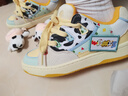 OLLIESKATE面包鞋奶牛小新配色復古低幫BAKE2翻毛皮男女休閑運動(dòng)國潮滑板鞋 BAKEVIMT60003/奶牛小新 39 曬單實(shí)拍圖