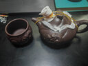 溪隱陶府 宜興紫砂壺 全手工名家原礦紫泥魚(yú)化龍壺 泡茶壺功夫茶壺茶具【魚(yú)化龍壺】 曬單實(shí)拍圖