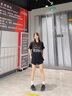 迪伽達(dá)短袖t恤男士夏季款打底衫歐美高街時尚黑色cleanfit美式五分半袖 BSFS-1168黑色 XL 曬單實拍圖