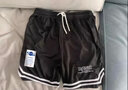 NASA GISS運動短褲男夏季薄款休閑籃球褲青少年學(xué)生休閑五分褲 黑色 2XL  曬單實拍圖