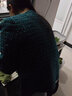 Olrain歐芮兒法式小香風(fēng)短外套女春裝年粗花呢圓領(lǐng)上衣 藍(lán)綠色 M 曬單實(shí)拍圖