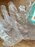 优奥 一次性手套500只盒装抽取式 食品手套 加厚防漏塑料PE卫生手套  晒单实拍图