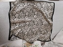達芬奇密碼絲巾真絲桑蠶絲圍巾油畫風(fēng)復(fù)古小方巾領(lǐng)巾杭州真絲綢絲巾媽媽 法蘭西玫瑰 曬單實拍圖