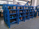 豫中凡全開(kāi)重型模具架半開(kāi)抽屜式模具貨架存放架倉庫壓鑄注塑模具架定制 藍色3節3層帶天車(chē)葫蘆（半開(kāi)） 曬單實(shí)拍圖