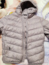 鴨鴨（YAYA）兒童輕薄羽絨服短款小童中大童連帽男女童2023秋冬洋氣童裝外套 淺紫-女 130 曬單實(shí)拍圖