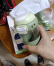NEWB咖啡泡茶玻璃水杯男女士學(xué)生高顏值耐高溫夏天辦公室茶水分離杯子 【不可刻字】月牙白+茶隔 480ml 曬單實拍圖