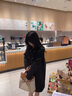 羅蒙黑色雙排扣毛呢外套女短款2023秋冬新款小個(gè)子加厚赫本風(fēng)呢子大衣 黑色 L 推薦 120-140斤 曬單實(shí)拍圖