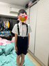 GOKU男童禮服幼兒園畢業(yè)服兒童西裝套裝小主持人演出服男孩婚禮花童夏 深藍(lán)色 130 建議體重43-50斤 曬單實(shí)拍圖