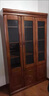 粵雅居書(shū)柜實(shí)木新中式兩三四五六門(mén)書(shū)櫥帶玻璃門(mén)落地文件柜書(shū)房?jì)ξ锛揖?六門(mén)書(shū)柜（默認胡桃色） 曬單實(shí)拍圖
