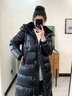 金羽杰90鵝絨明星同款冬季新款輕暖鵝絨服女長(cháng)款加厚羽絨服Y23806208 新黑格爾 M 適合130斤以下 曬單實(shí)拍圖