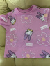 迪士尼（DISNEY）童装儿童女童短袖T恤棉质透气圆领中大童上衣24夏DB321BE26粉120 实拍图