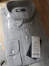 BLACKMONDAY春季新款純棉磨毛格子襯衫男全棉抗皺免燙商務(wù)休閑男士長(cháng)袖襯衣 【甄選上市公司面料】淺灰 XXL/185 曬單實(shí)拍圖