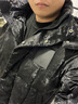 英克斯（inxx）ALLPICK 潮牌新品絎縫黑色暗花羽絨服男寬松加厚保暖時(shí)髦連帽外套 黑色 S 曬單實(shí)拍圖
