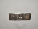 飛利浦（PHILIPS）開(kāi)關(guān)插座面板S20灰86型斜5五孔墻壁插座家用暗裝電工電料二三插座 大間距正五孔 插座 （10A）10只 曬單實(shí)拍圖