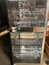 藝美天和（YIMEITIANHE）消毒柜小冰箱頂部上方落地置物架廚房多層整理收納架 50#35#90一層黑架+淺胡桃色板 曬單實(shí)拍圖