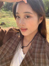 黛菲曼黑曜石珠項鏈女設(shè)計感小眾鎖骨鏈女夏季水晶吊墜頸鏈 【黑曜石/14mm】可調(diào)節(jié) 曬單實拍圖