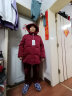 鸭鸭（YAYA） 奶奶冬装羽绒服女中老年女装加厚外套老人保暖防寒衣服QC 紫红色 4XL 建议165斤以内 实拍图