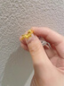 是你黃金蝴蝶戒指女士足金指環(huán)輕奢小眾生日情人節禮物送女友老婆 足金蝴蝶結戒指+品牌禮盒 金重約2.7g 曬單實(shí)拍圖