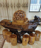 楓嵐情（FENGLANQ）金絲楠木茶盤(pán)根雕實(shí)木抽水茶臺家用辦公室商務(wù)會(huì )客高檔泡茶純手工 SKU_008_米白色 SP3547 曬單實(shí)拍圖