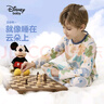 迪士尼（DISNEY）童裝兒童男童長袖睡衣秋衣秋褲兩件套裝秋冬DB332AE01彩140 曬單實拍圖