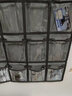 漫栩24格透明手機收納掛袋門(mén)墻整理壁掛學(xué)生寢室字卡片展示飾品袋 30格無(wú)紡布透明口袋 灰色 曬單實(shí)拍圖