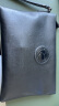 法国COW男士手包 男款大容量手拿包时尚商务休闲手抓包新款手机信封包收纳包质感媲美真皮 9808黑色 实拍图