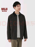 無(wú)印良品（MUJI）男式 木棉混 燈芯絨領(lǐng)夾克 男士外套25年秋季款 外衣男款男裝 深灰色 M (170/92A) 曬單實(shí)拍圖