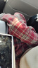 浪莎毛呢格子褲女秋冬加絨新款高腰垂感休閑拖地復古毛呢闊腿褲 曬單實(shí)拍圖
