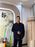 沙馳SATCHI男裝男士派克羽絨服2023新款鵝絨兔毛行政夾克外套男【防風(fēng)保暖】 藏青 50 曬單實拍圖