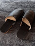 啄木鳥(niǎo)居家日式皮拖鞋女包頭四季室內拖鞋男防滑情侶試衣間樣板房辦公室 黑色 29 CM(適合43碼-44碼) 曬單實(shí)拍圖