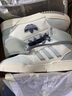 阿迪達斯（adidas）三葉草女鞋板鞋 夏季新款低幫皮面運動小白鞋潮流輕便休閑鞋 漢玉白/淡芝麻灰/燕麥色 36.5 (225mm) 曬單實拍圖