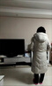 俞兆林媽媽羽絨服女衣中長(cháng)款冬季長(cháng)款過(guò)膝加厚時(shí)尚洋氣大碼中年外套 淺灰色 3XL [建議121-135斤] 曬單實(shí)拍圖