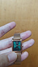 西鐵城（CITIZEN）手表 Juicy Tint系列石英不銹鋼表帶時(shí)尚簡約女表 EJ6123-81W 復(fù)古綠方盤 曬單實(shí)拍圖