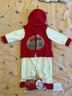 G.DUCKKIDS小黃鴨周歲男女寶寶禮服春季喜慶連體衣服百天滿月嬰兒春秋新中式 龍連體衣+帽子+襪子+馬甲 73cm 曬單實(shí)拍圖